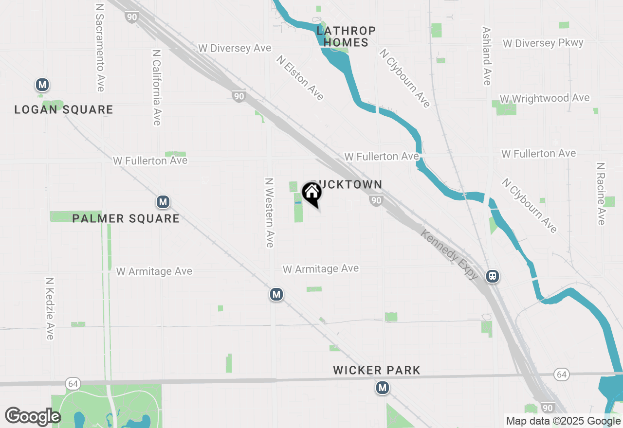 Map of 2144 N Bell Avenue, Chicago, IL 60647