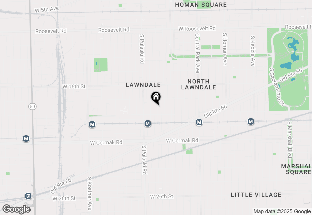 Map of 1838 S Springfield Avenue #A, Chicago, IL 60623