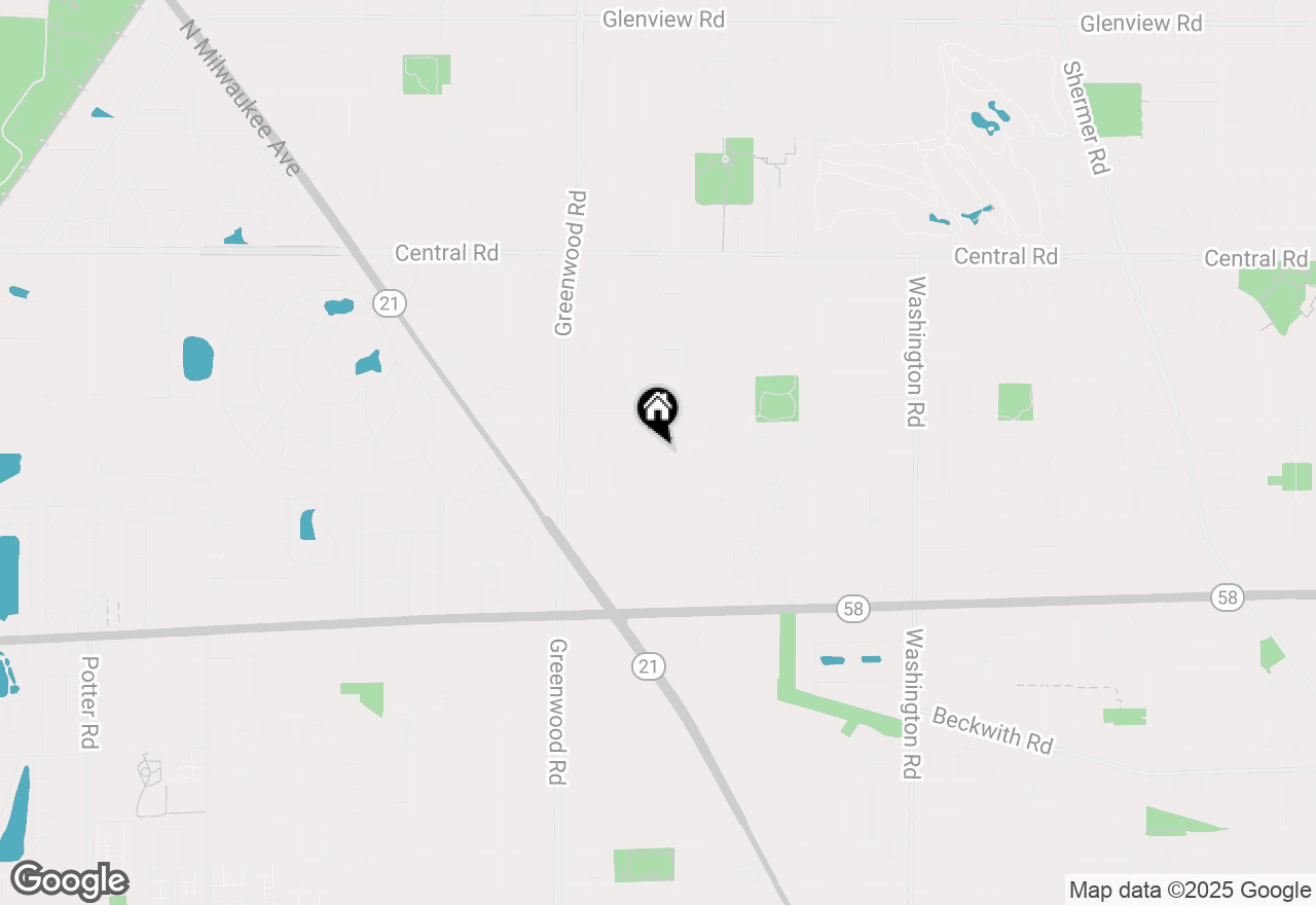 Map of 241 Glendale Road, Glenview, IL 60025