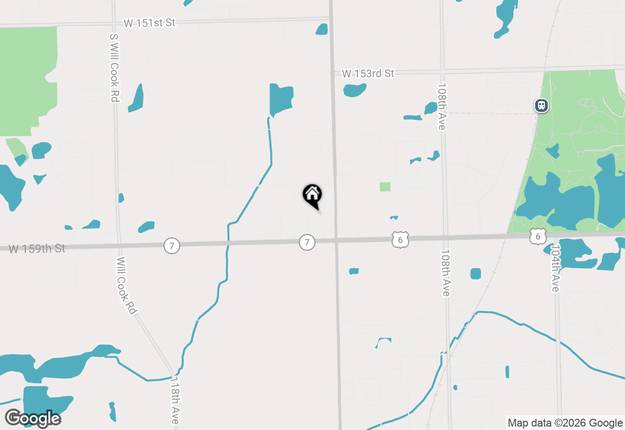 Map of 11251 158th Street, Orland Park, IL 60467