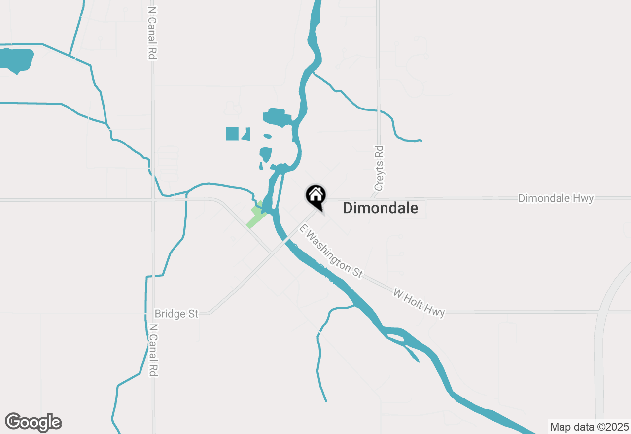 Map of 148 N Bridge Street, Dimondale, MI 48821