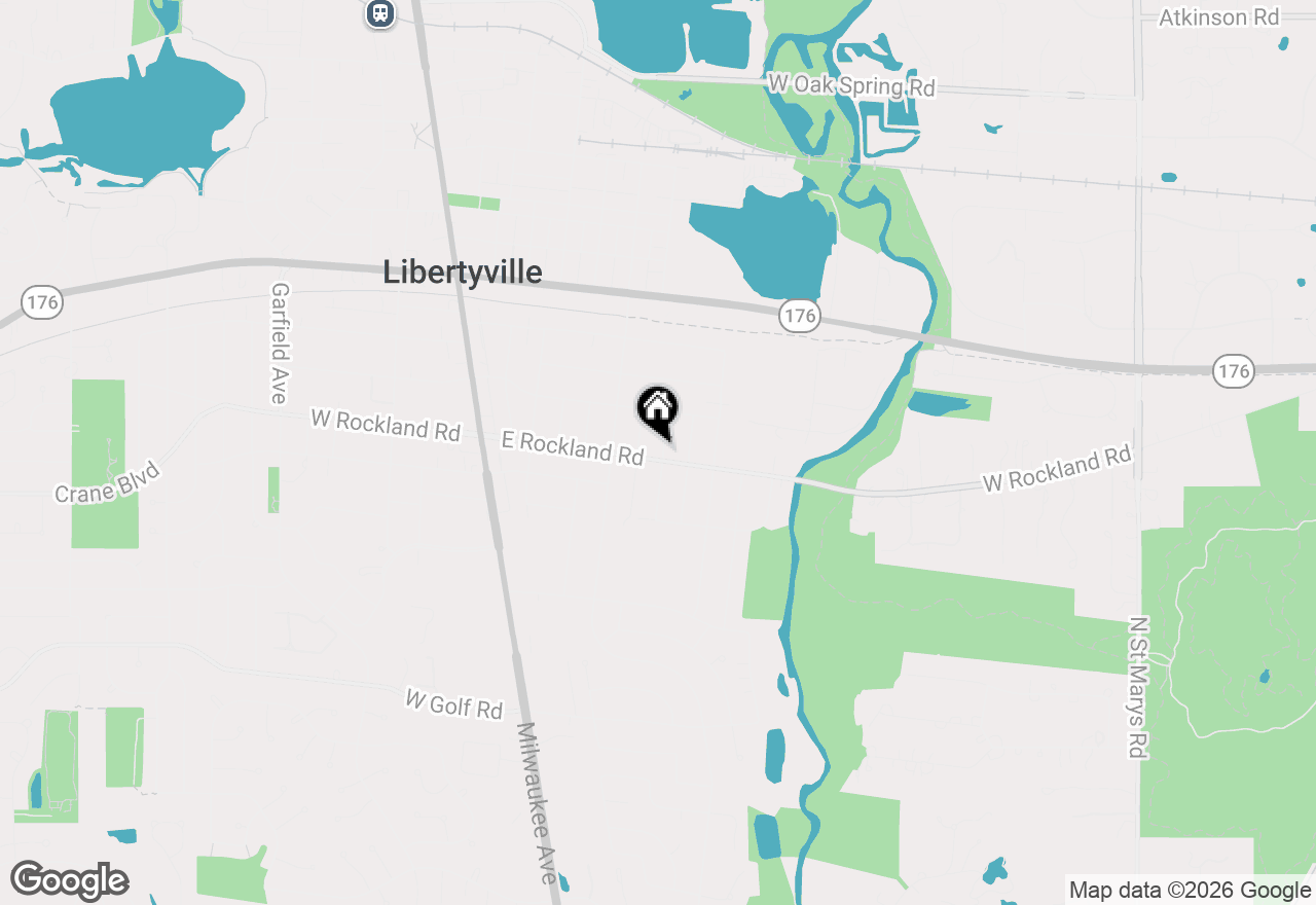 Map of 648 E Rockland Road, Libertyville, IL 60048