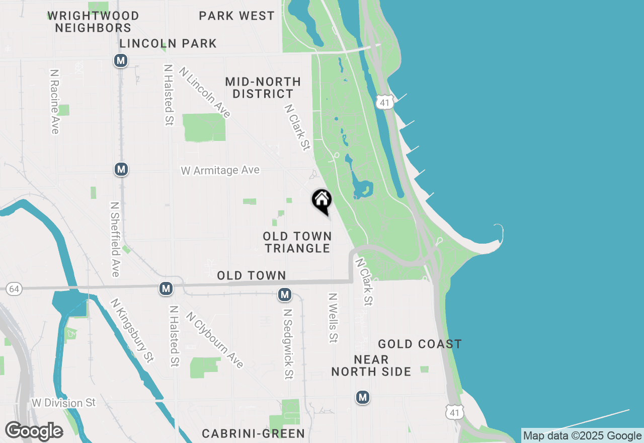 Map of 216 W Menomonee Street, Chicago, IL 60614