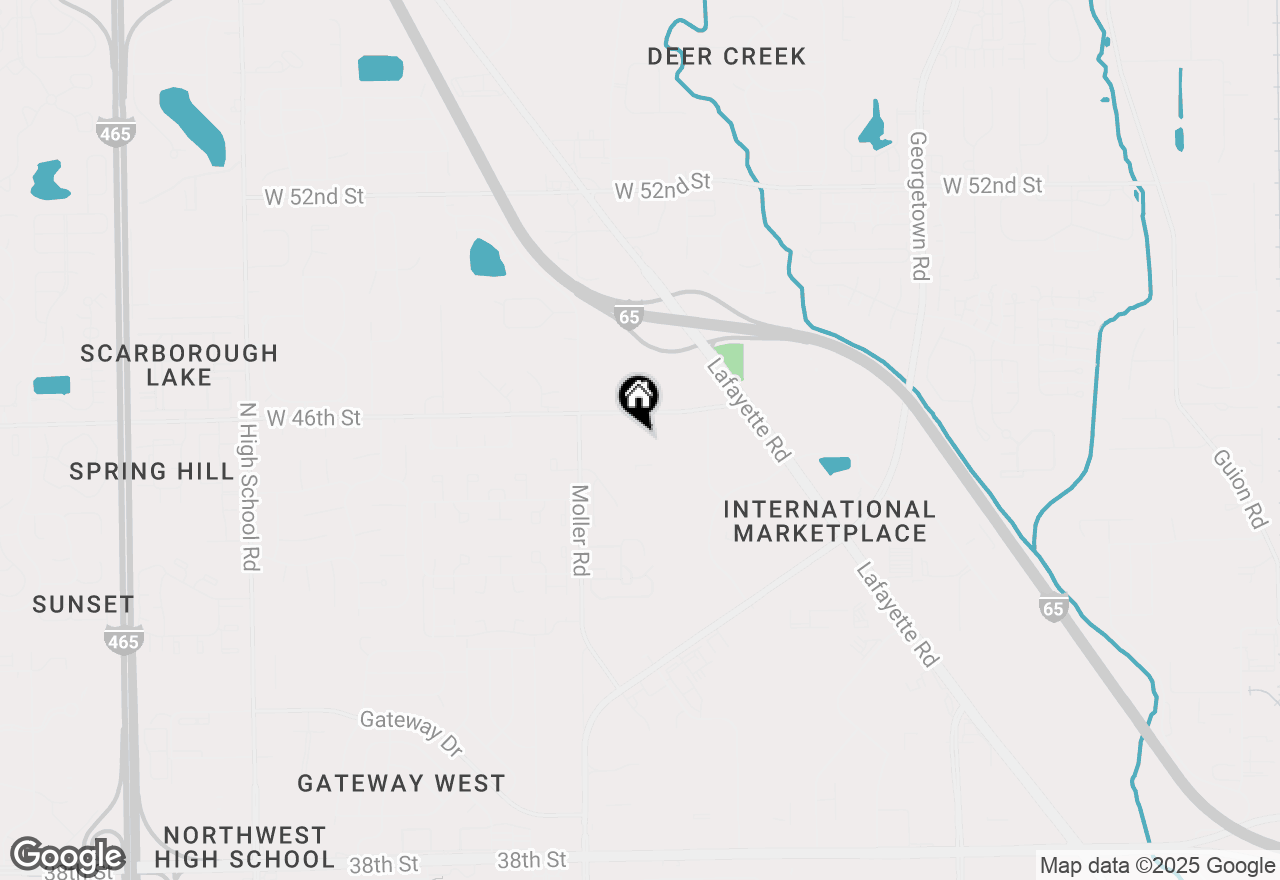 Map of 5351 W 46th Street, Indianapolis, IN 46254