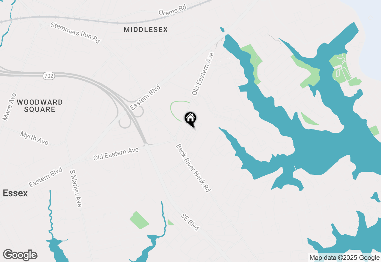 Map of 1652 Evergreen Way, Baltimore, MD 21221