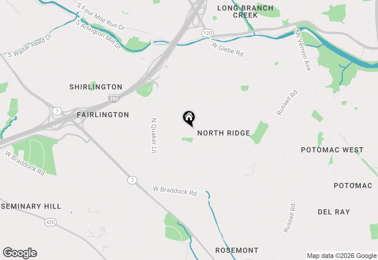 Map of 3117 Martha Custis Drive, Alexandria, VA 22302