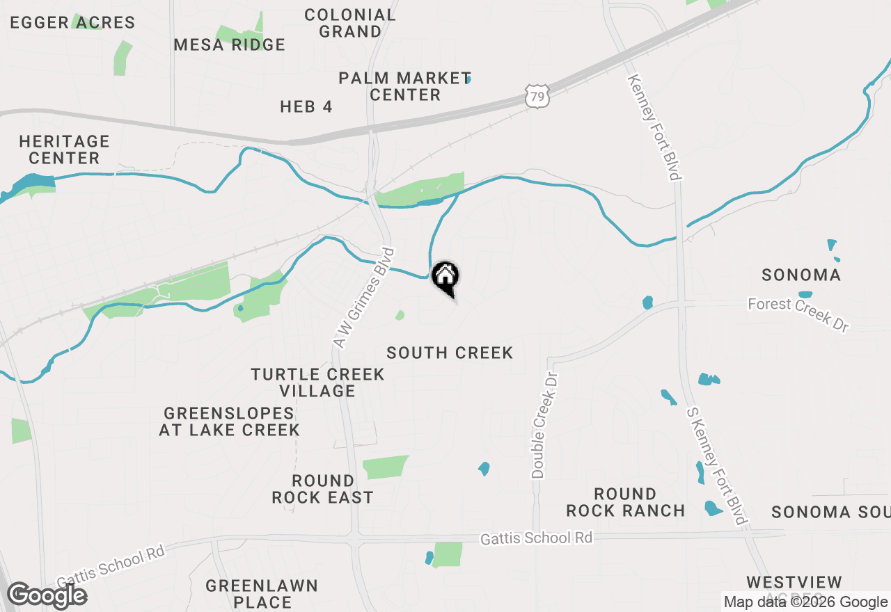 Map of 2207 Raintree Path, Round Rock, TX 78664