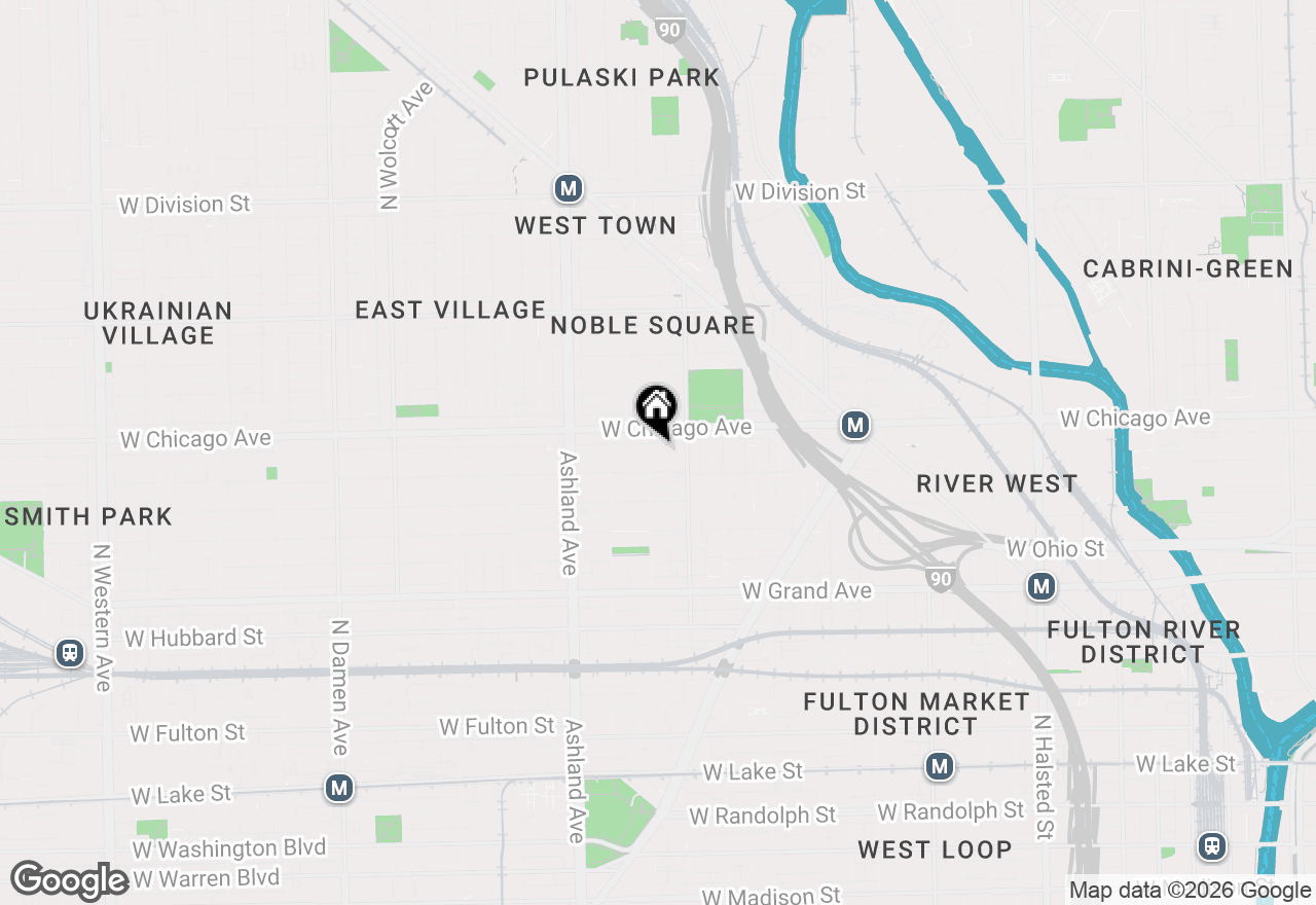 Map of 1430 W Superior Street, Chicago, IL 60642
