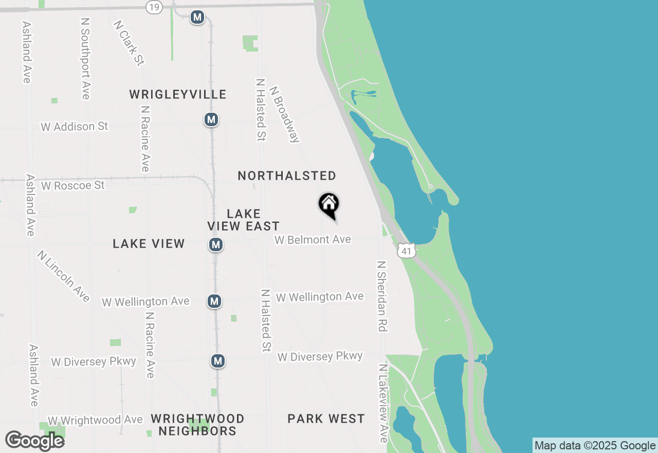 Map of 551 W Melrose Street #1E, Chicago, IL 60657