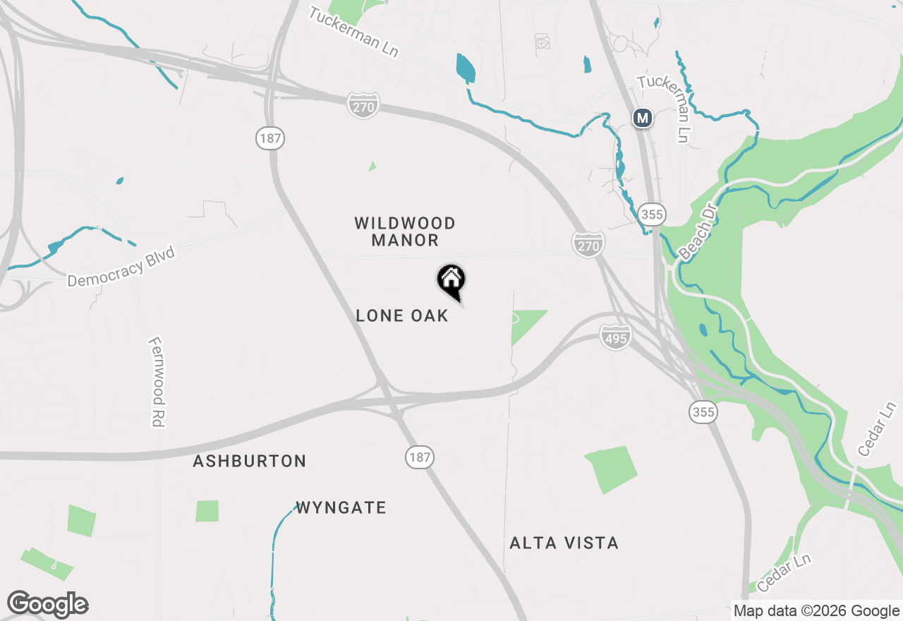 Map of 5715 Lone Oak Drive, Bethesda, MD 20814