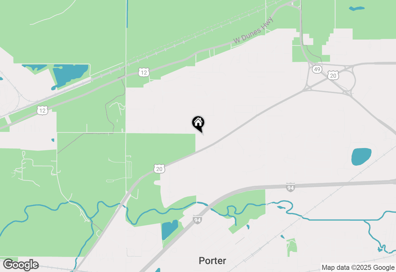 Map of 317 W Oak Hill Road, Porter, IN 46304