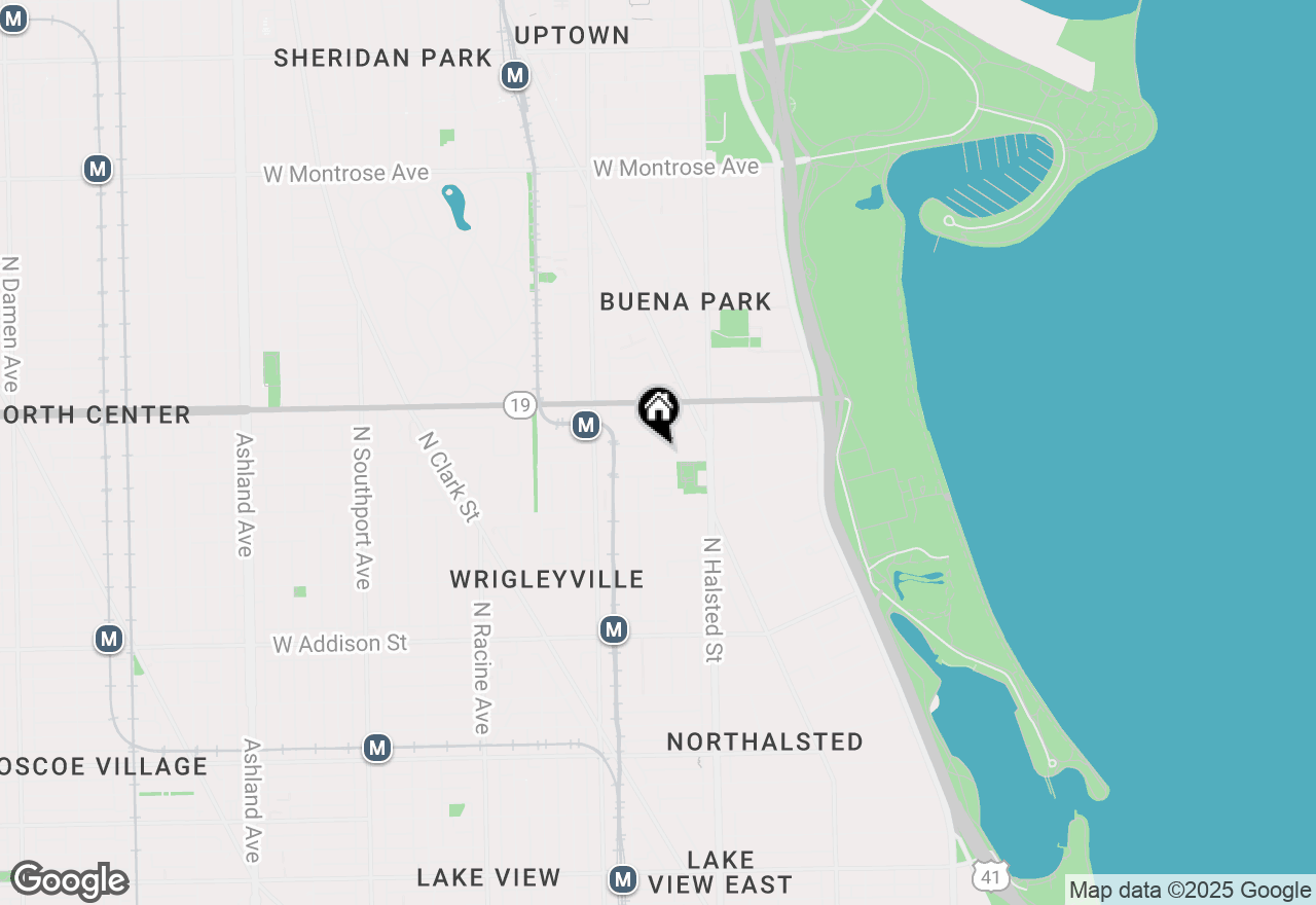 Map of 3901 N Fremont Street #3S, Chicago, IL 60613