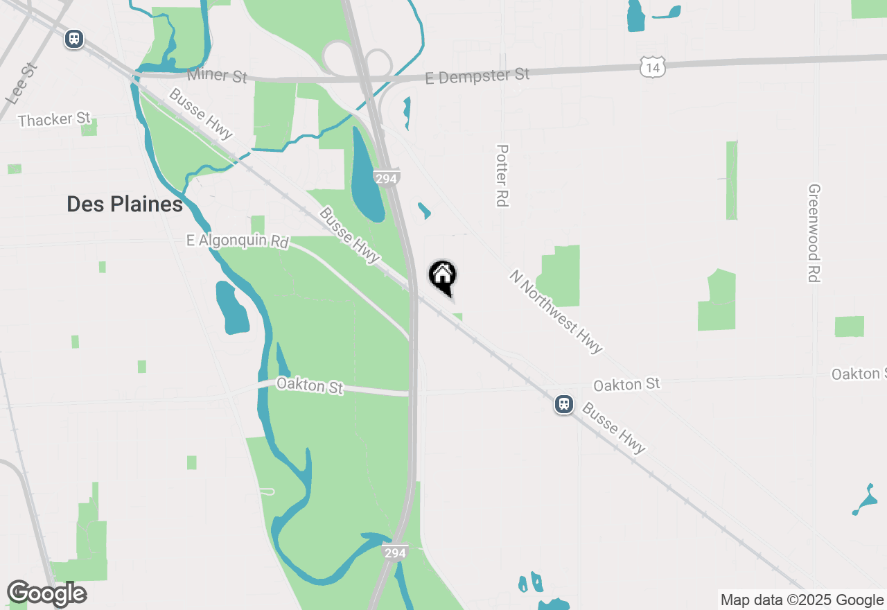 Map of 1213 Elliott Street, Park Ridge, IL 60068