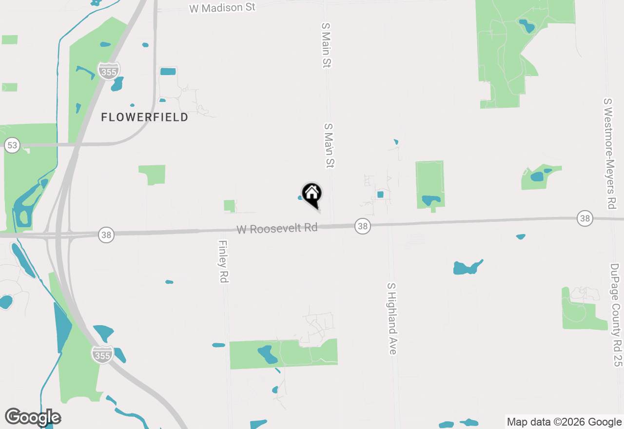 Map of 15 W Ann Street, Lombard, IL 60148