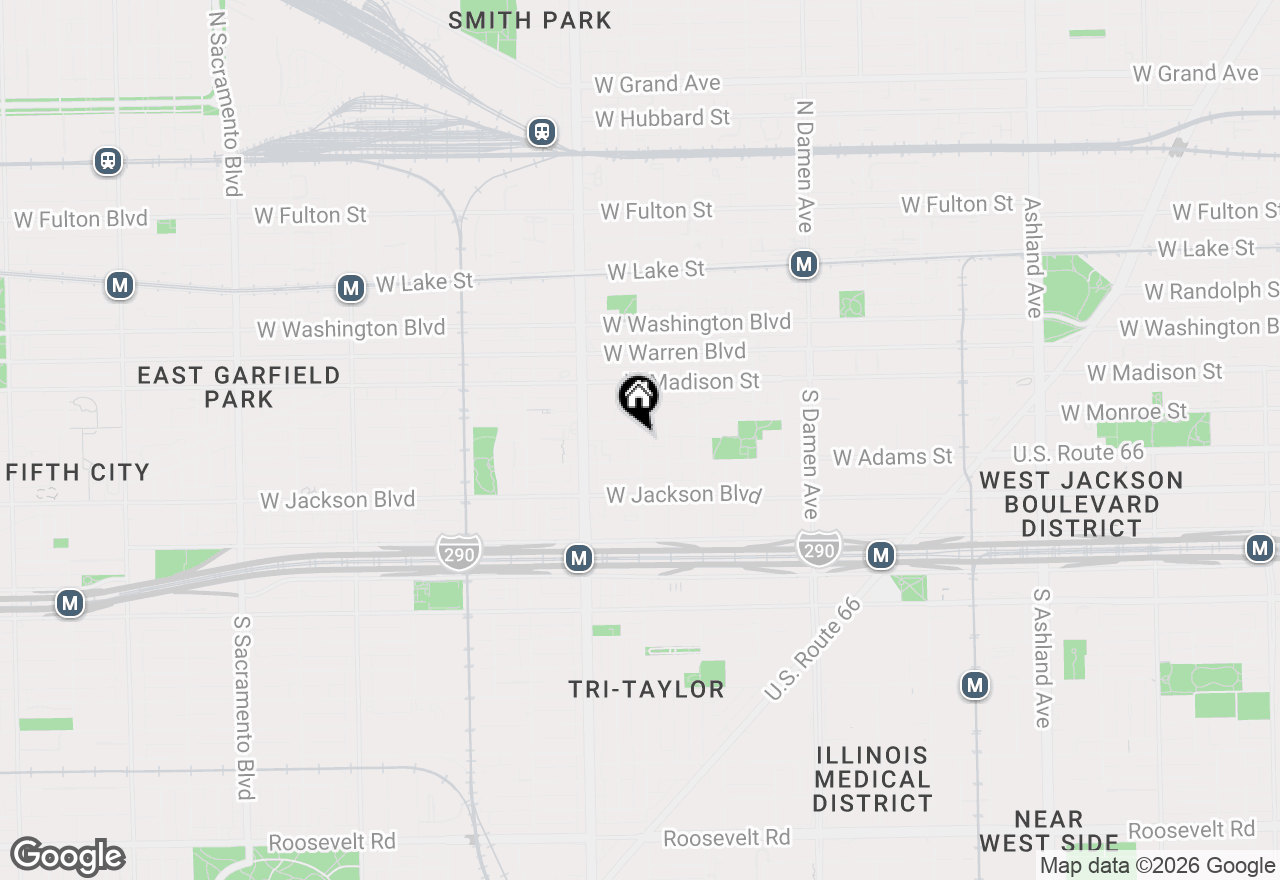 Map of 2303 W Wilcox Street #2S, Chicago, IL 60612