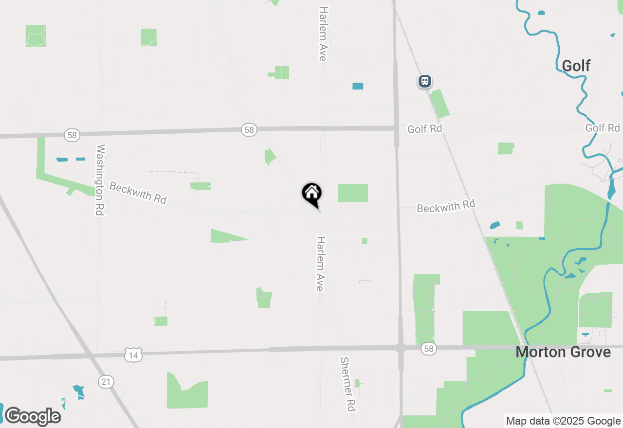 Map of 7215 Beckwith Road, Morton Grove, IL 60053