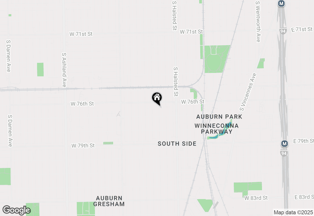 Map of 7625 S Sangamon Street, Chicago, IL 60620