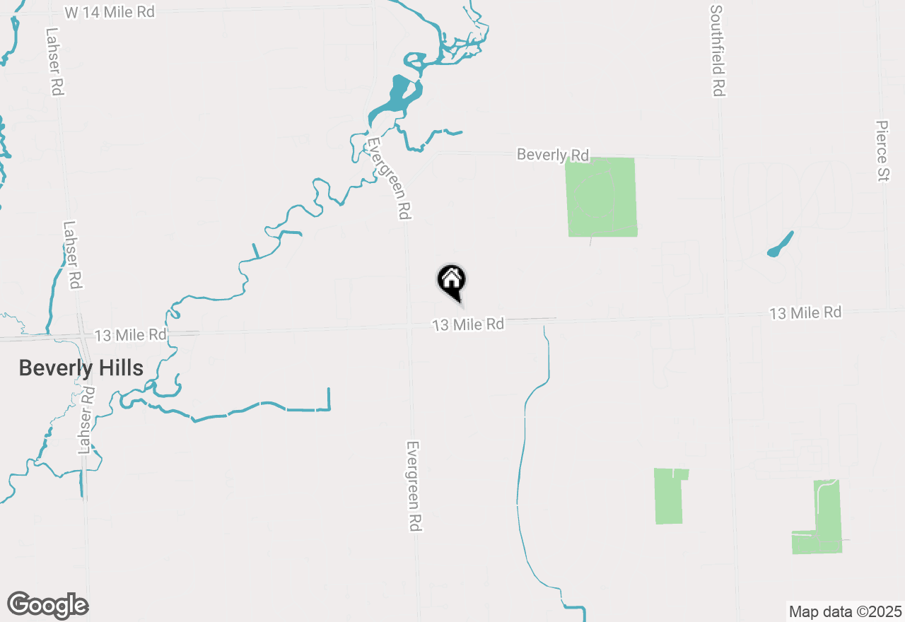 Map of 19710 W 13 Mile Road #101, Beverly Hills, MI 48025