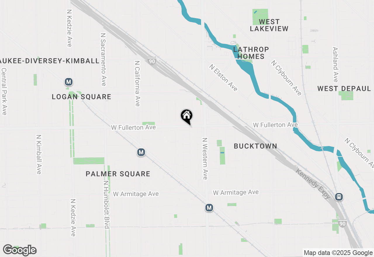 Map of 2509 W Fullerton Avenue #2, Chicago, IL 60647