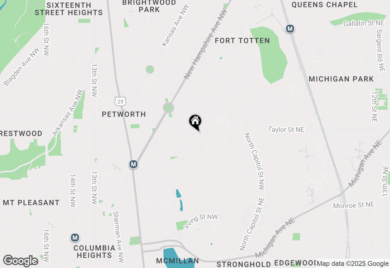 Map of 4000 3rd Street Nw, Washington, DC 20011