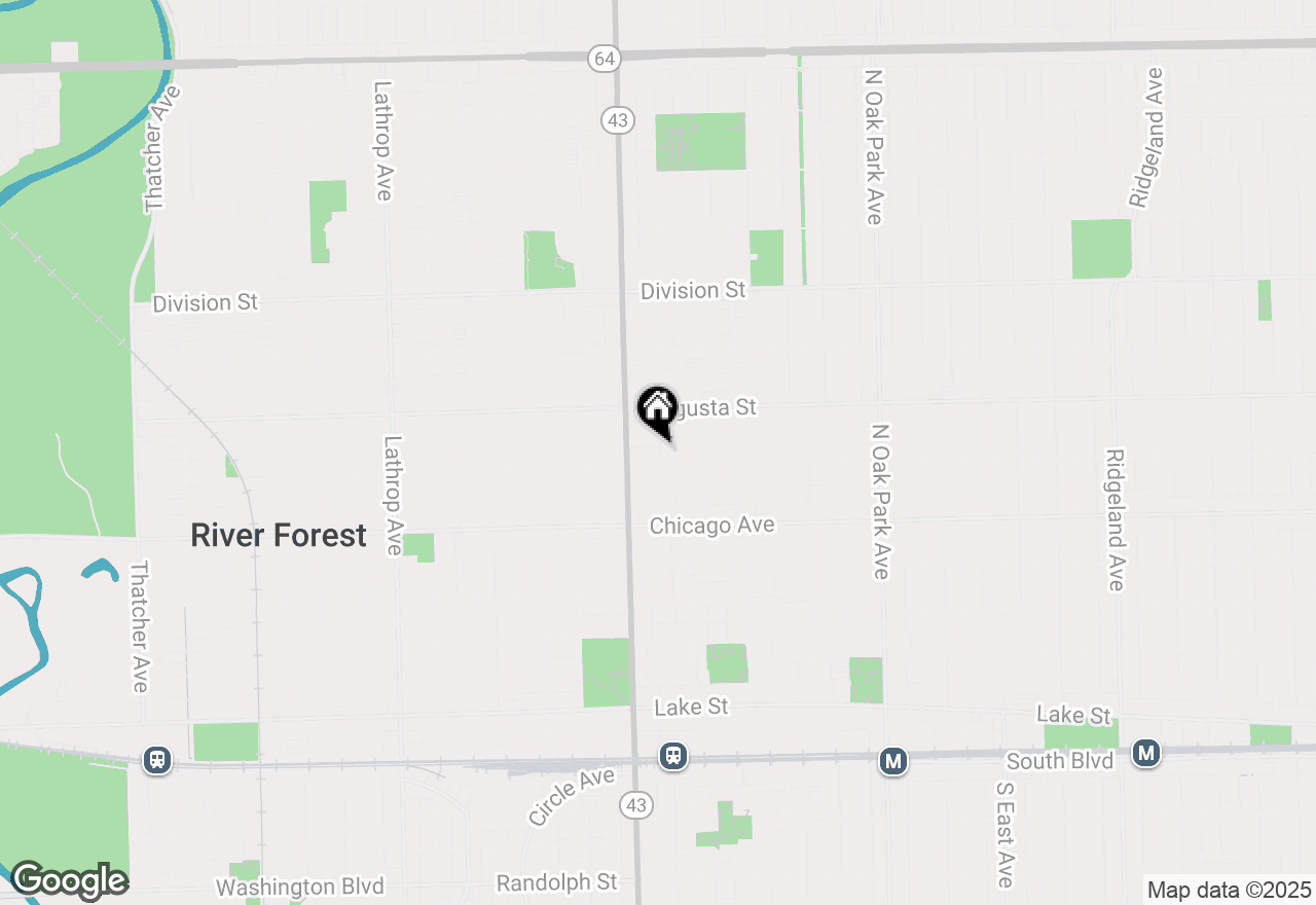 Map of 1114 Schneider Avenue, Oak Park, IL 60302