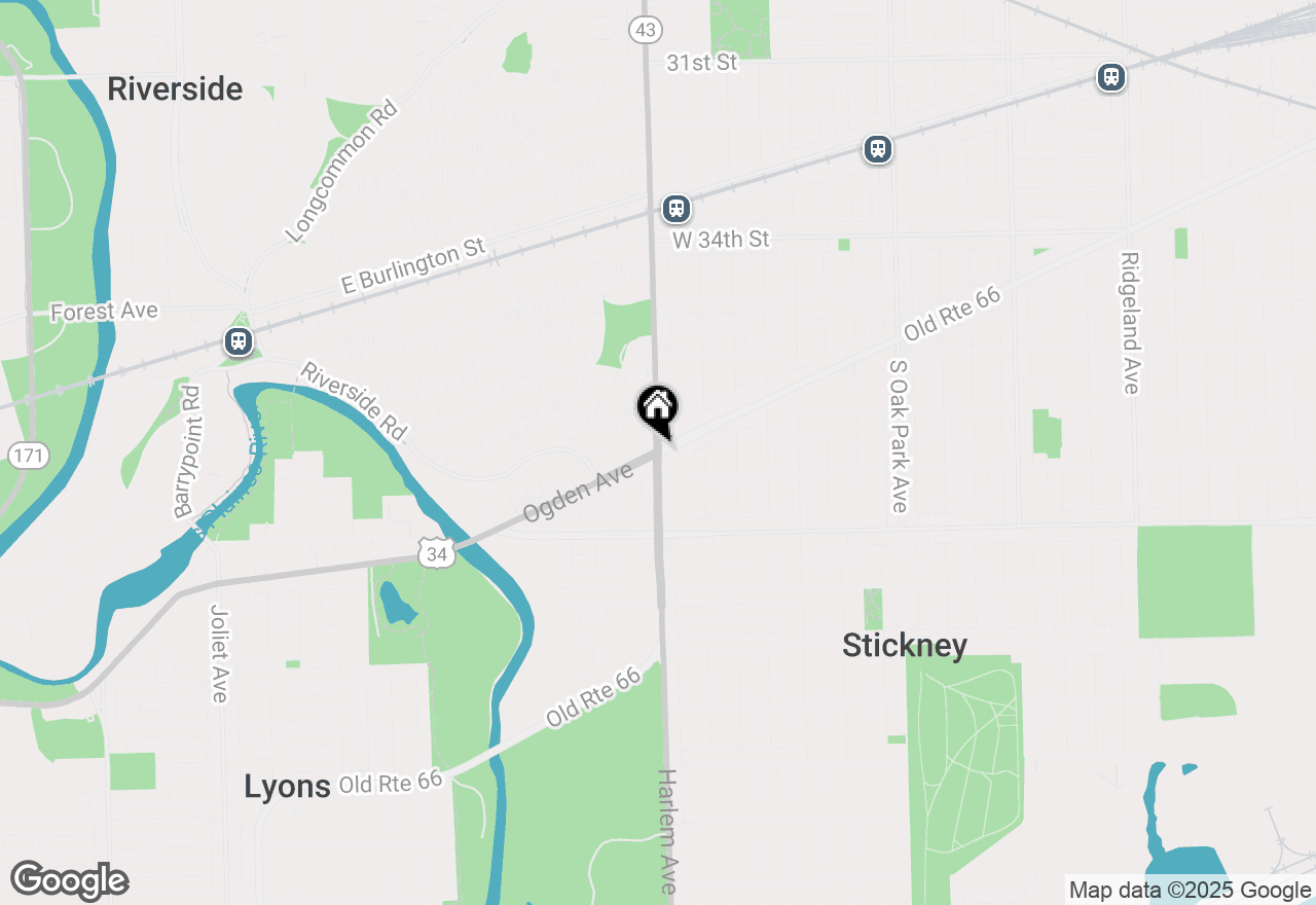 Map of 7312 W Ogden Avenue #1, Riverside, IL 60546