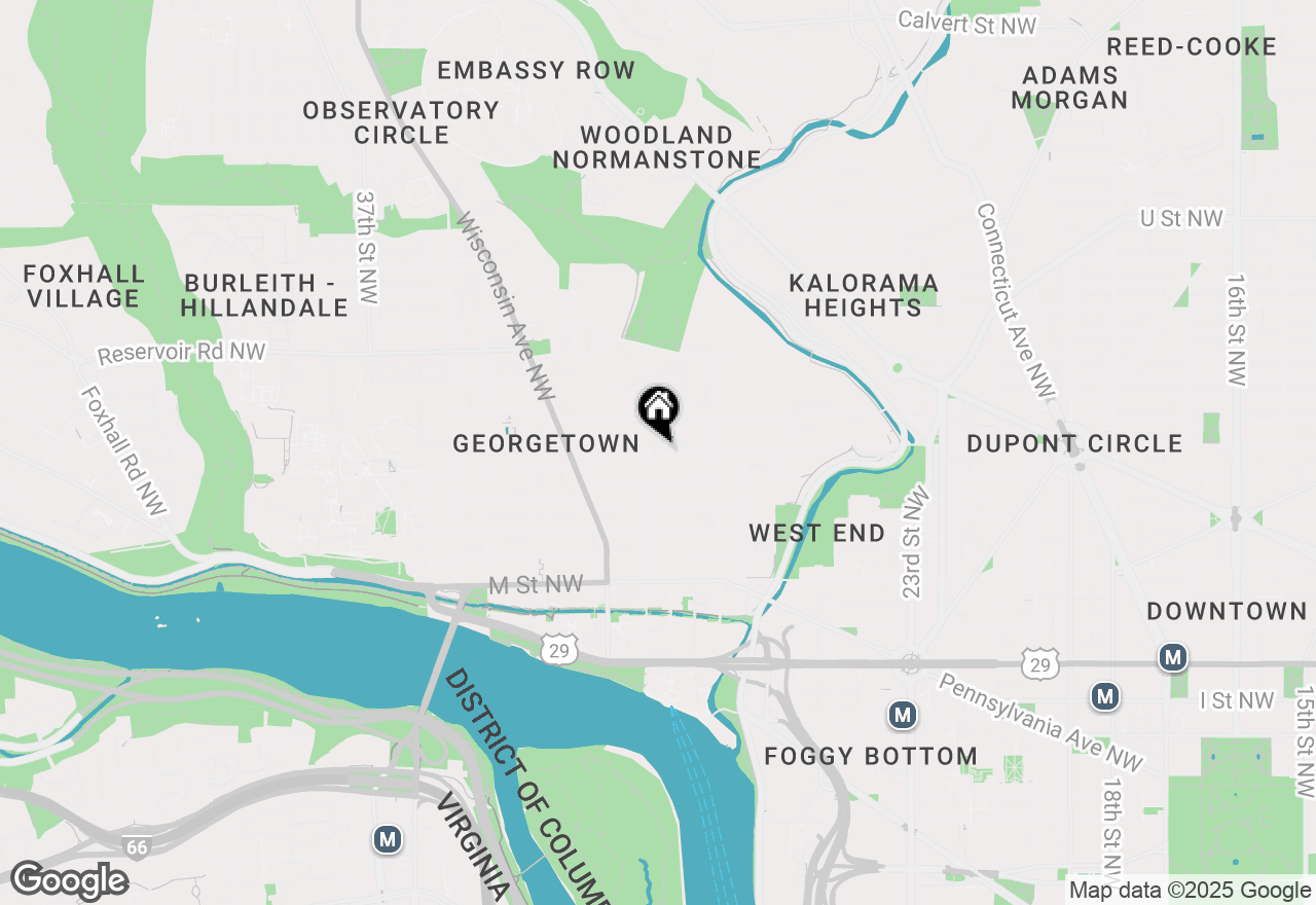 Map of 3043 P Street Nw, Washington, DC 20007