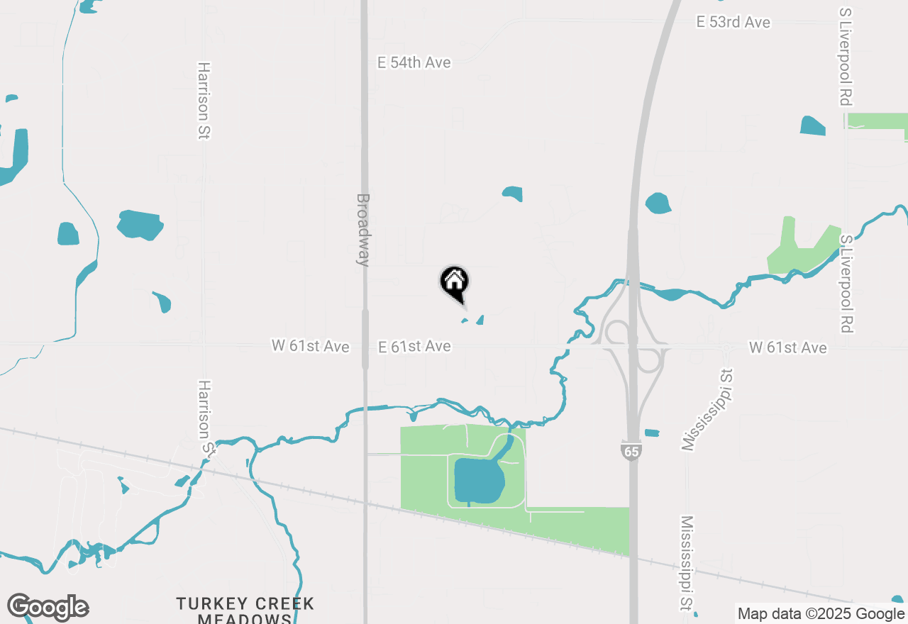 Map of 6050 Delaware Drive, Merrillville, IN 46410