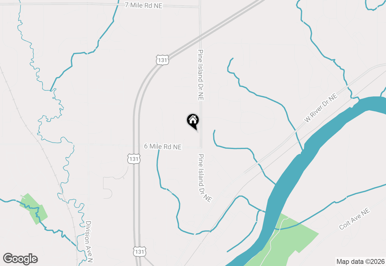 Map of 578 Melissa Court Ne, Comstock Park, MI 49321