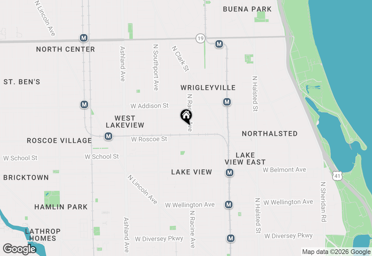 Map of 1214 W Newport Avenue #2, Chicago, IL 60657