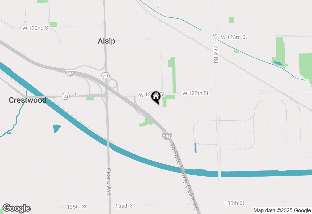 Map of 12760 S Kenneth Avenue #B, Alsip, IL 60803