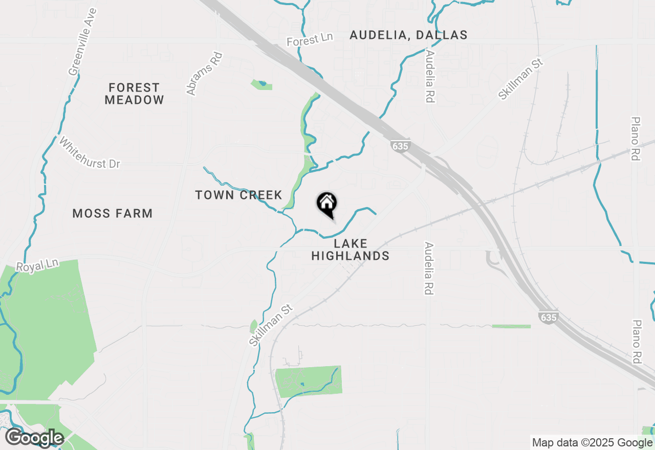 Map of 8411 Barnaby Street, Dallas, TX 75243