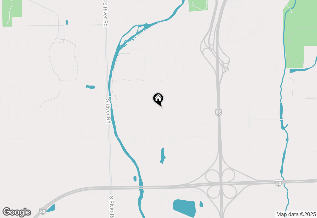 Map of 21011 S Lakewoods Lane, Shorewood, IL 60404