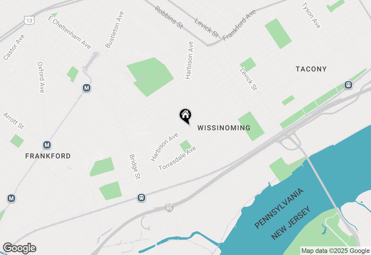 Map of 5821 Jackson Street, Philadelphia, PA 19135