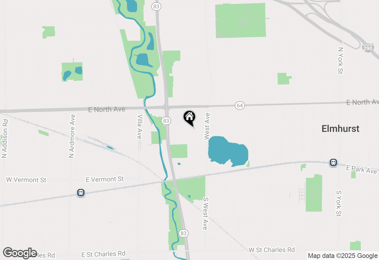 Map of 217 N Glade Avenue, Elmhurst, IL 60126