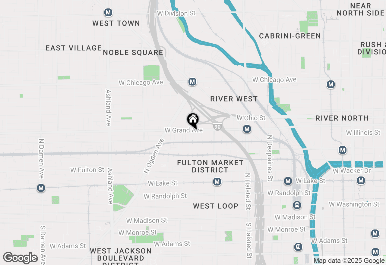 Map of 1115 W Grand Avenue #4, Chicago, IL 60642