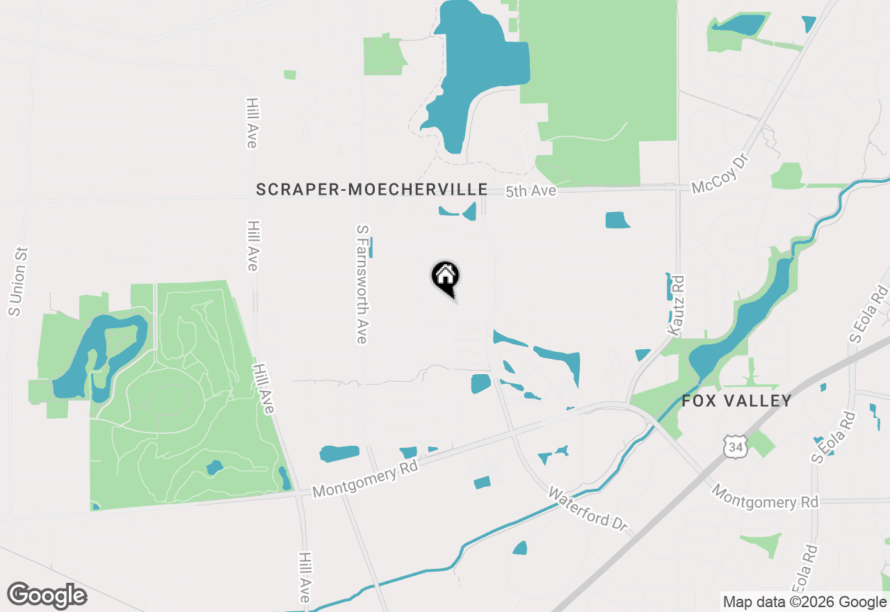 Map of 801 Serendipity Drive, Aurora, IL 60504
