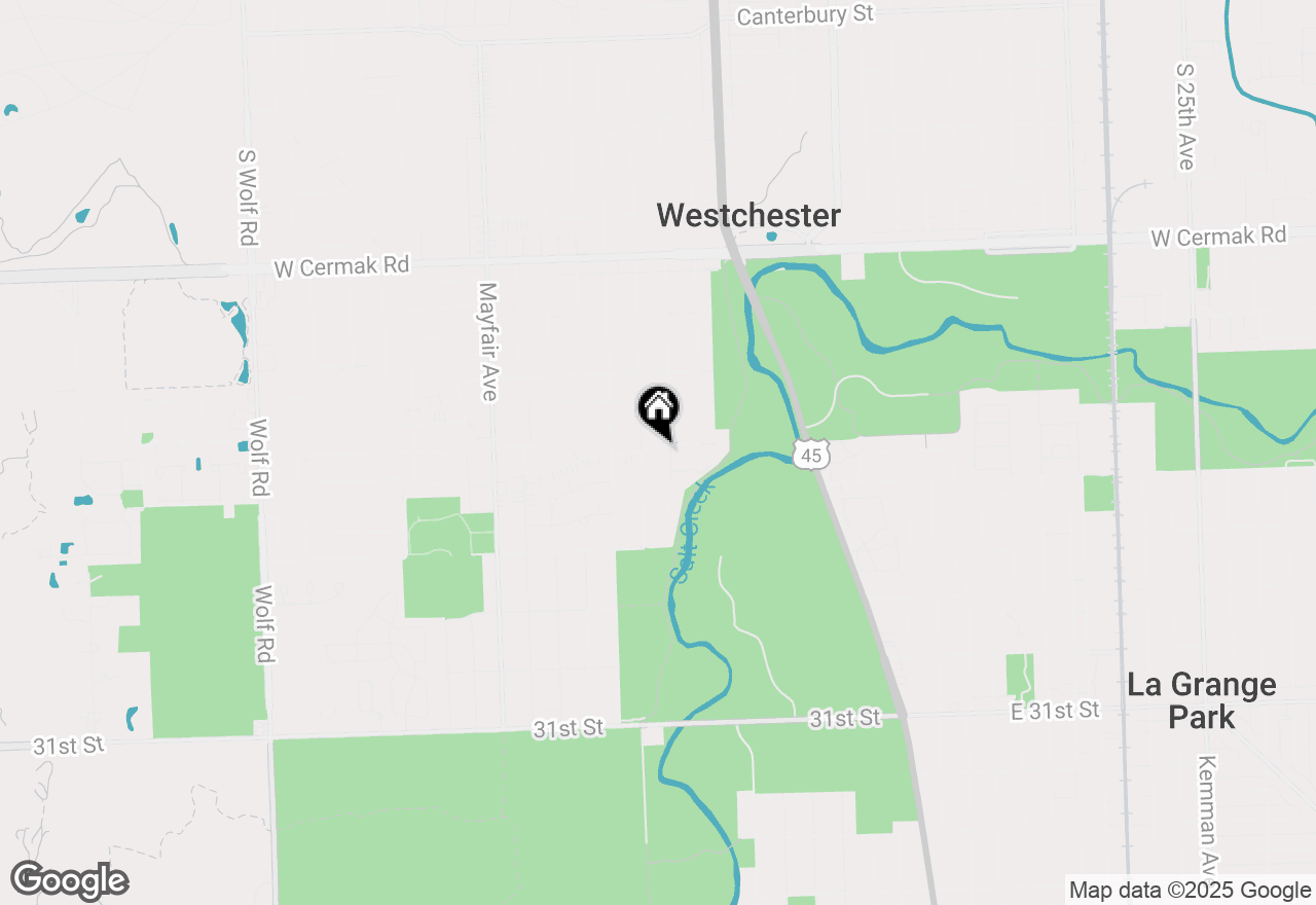 Map of 10511 Preston Street, Westchester, IL 60154