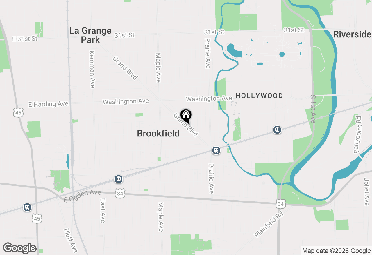 Map of 3636 Grand Boulevard #ENGLISH, Brookfield, IL 60513