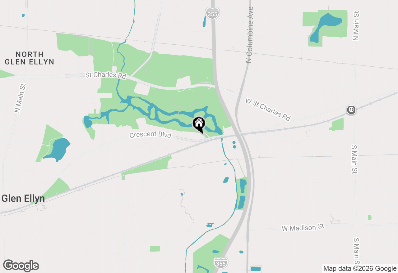 Map of 21W262 Crescent Boulevard, Glen Ellyn, IL 60137