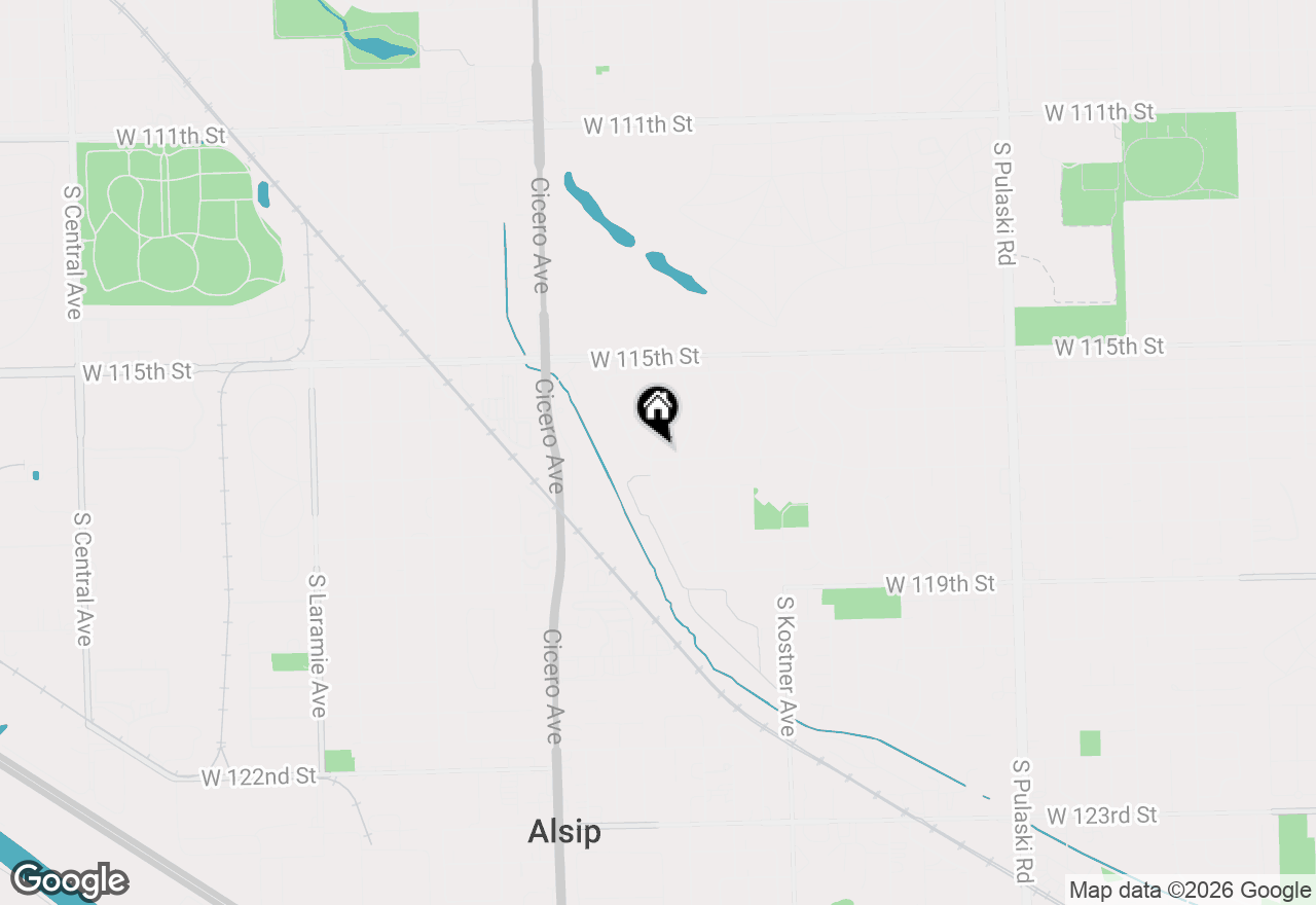 Map of 11639 S Knox Avenue, Alsip, IL 60803