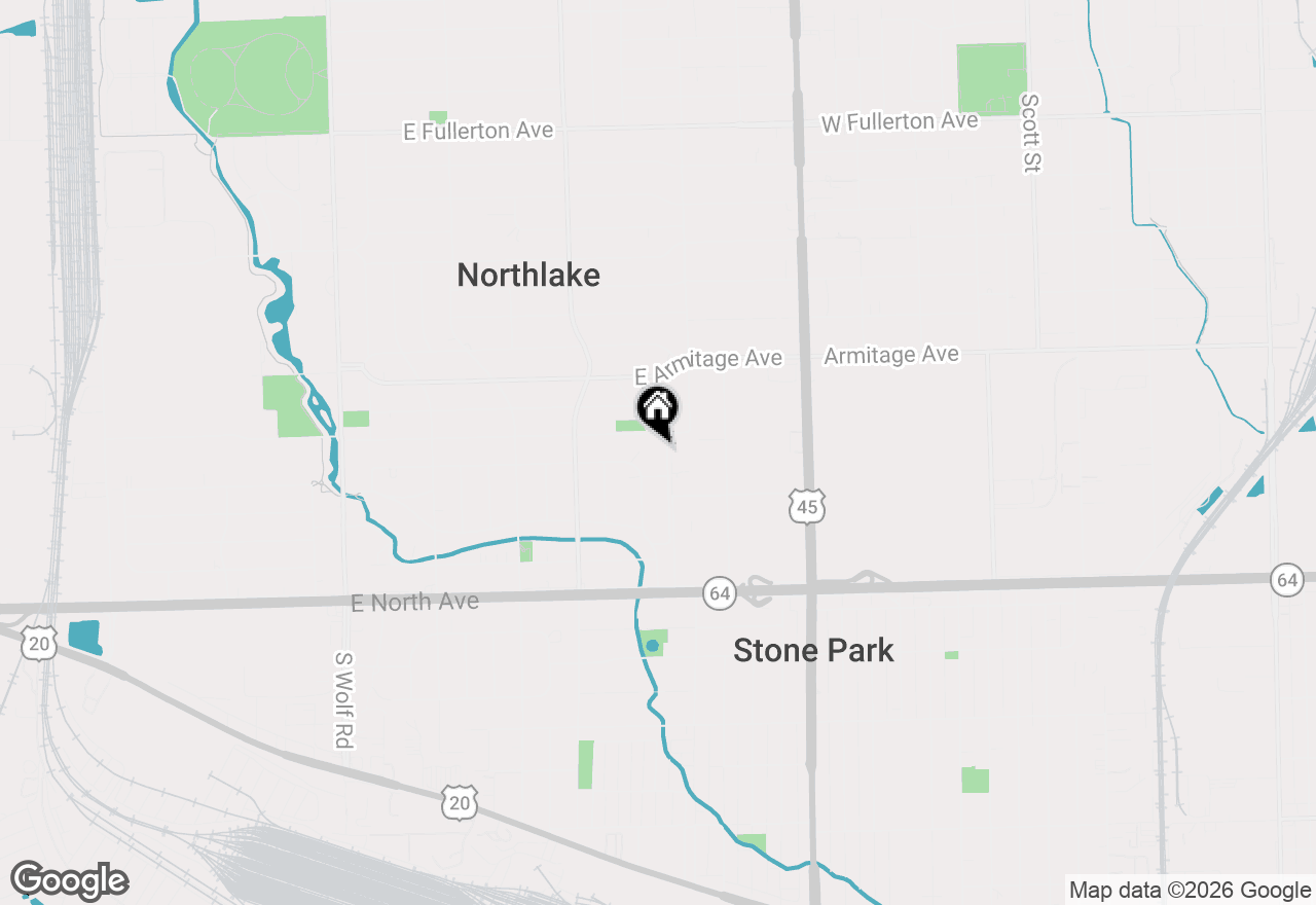 Map of 208 Alvin Avenue, Northlake, IL 60164