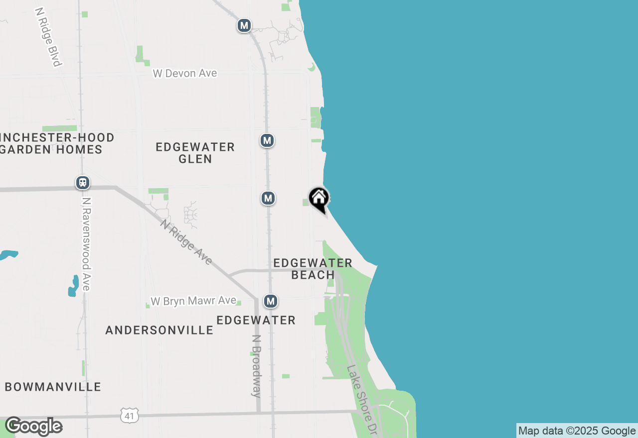 Map of 5855 N Sheridan Road #24E, Chicago, IL 60660