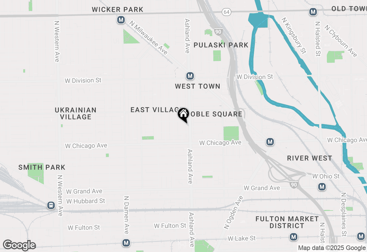 Map of 867 N Marshfield Avenue #3, Chicago, IL 60622