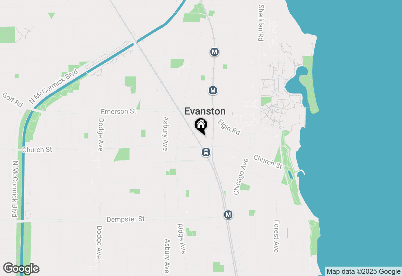 Map of 1720 Maple Avenue #970, Evanston, IL 60201