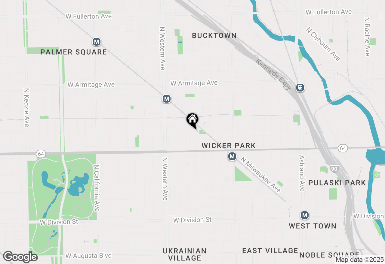 Map of 2219 W Wabansia Avenue #2E, Chicago, IL 60647