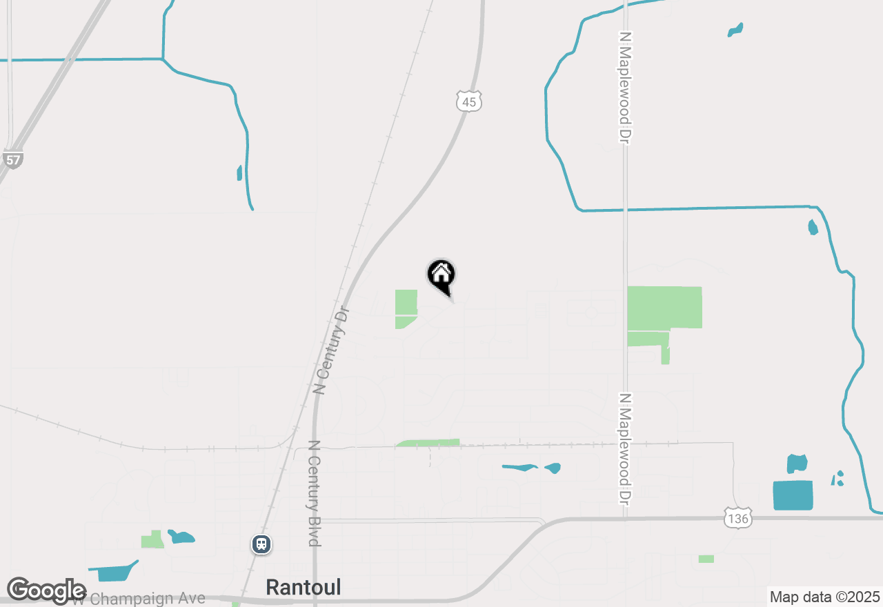 Map of 821 Park Drive, Rantoul, IL 61866