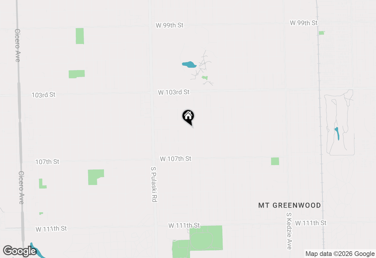 Map of 10511 S Hamlin Avenue, Chicago, IL 60655