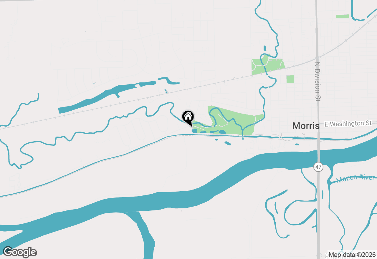 Map of 407 Ottawa Street, Morris, IL 60450