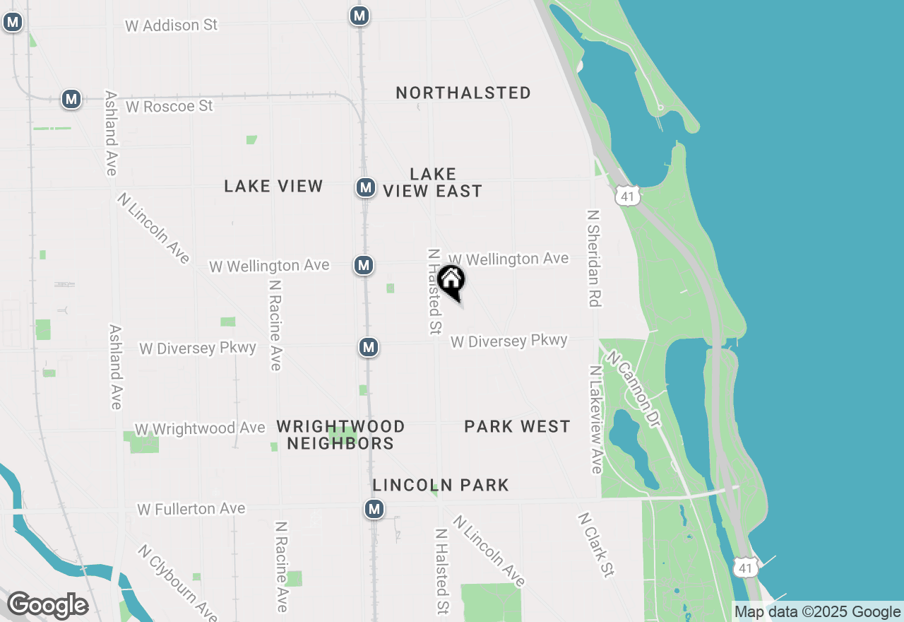 Map of 2848 N Burling Street #3, Chicago, IL 60657